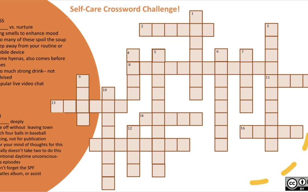 Self-Care Crossword Challenge