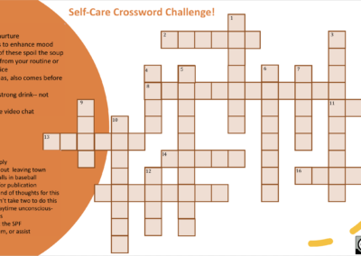 Self-Care Crossword Challenge